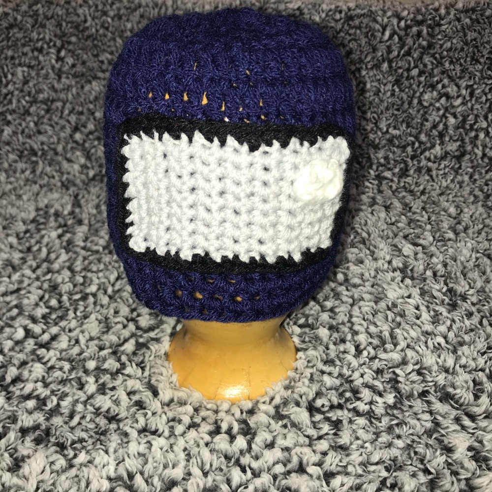 Blue Among Us Crochet Character Hat